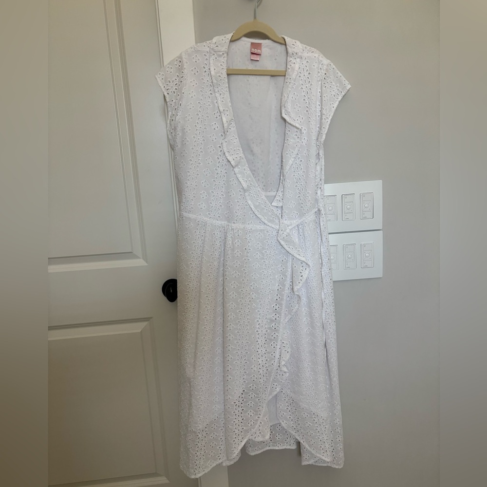 Nom Maternity Florence Eyelet Embroidered Maternity Dress